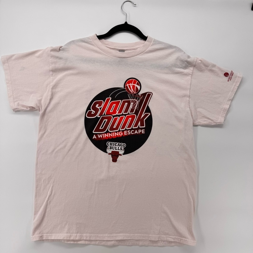 Vintage White Cotton Chicago Bulls Tee